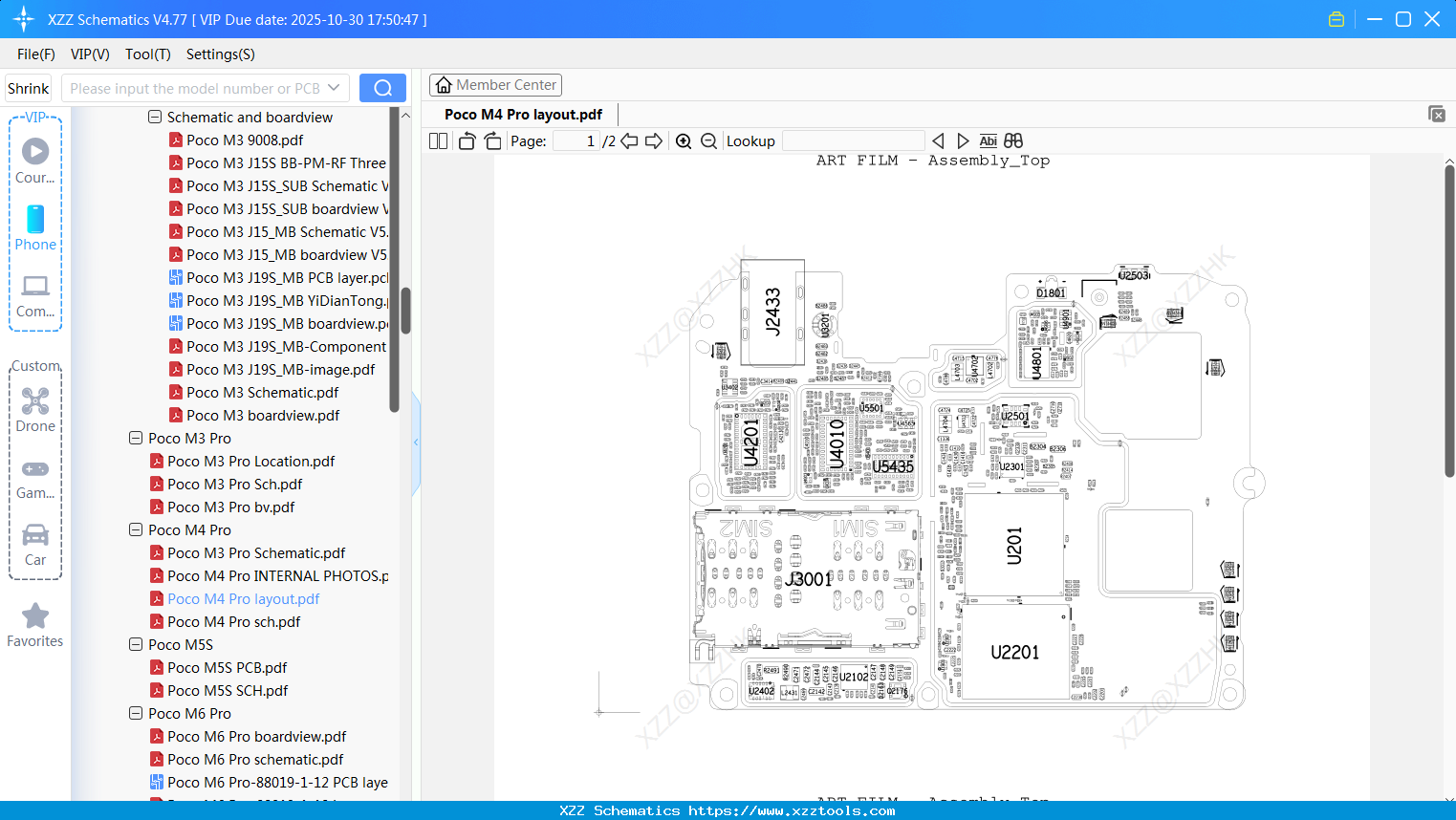 Xiaomi Poco M4 Pro Layout